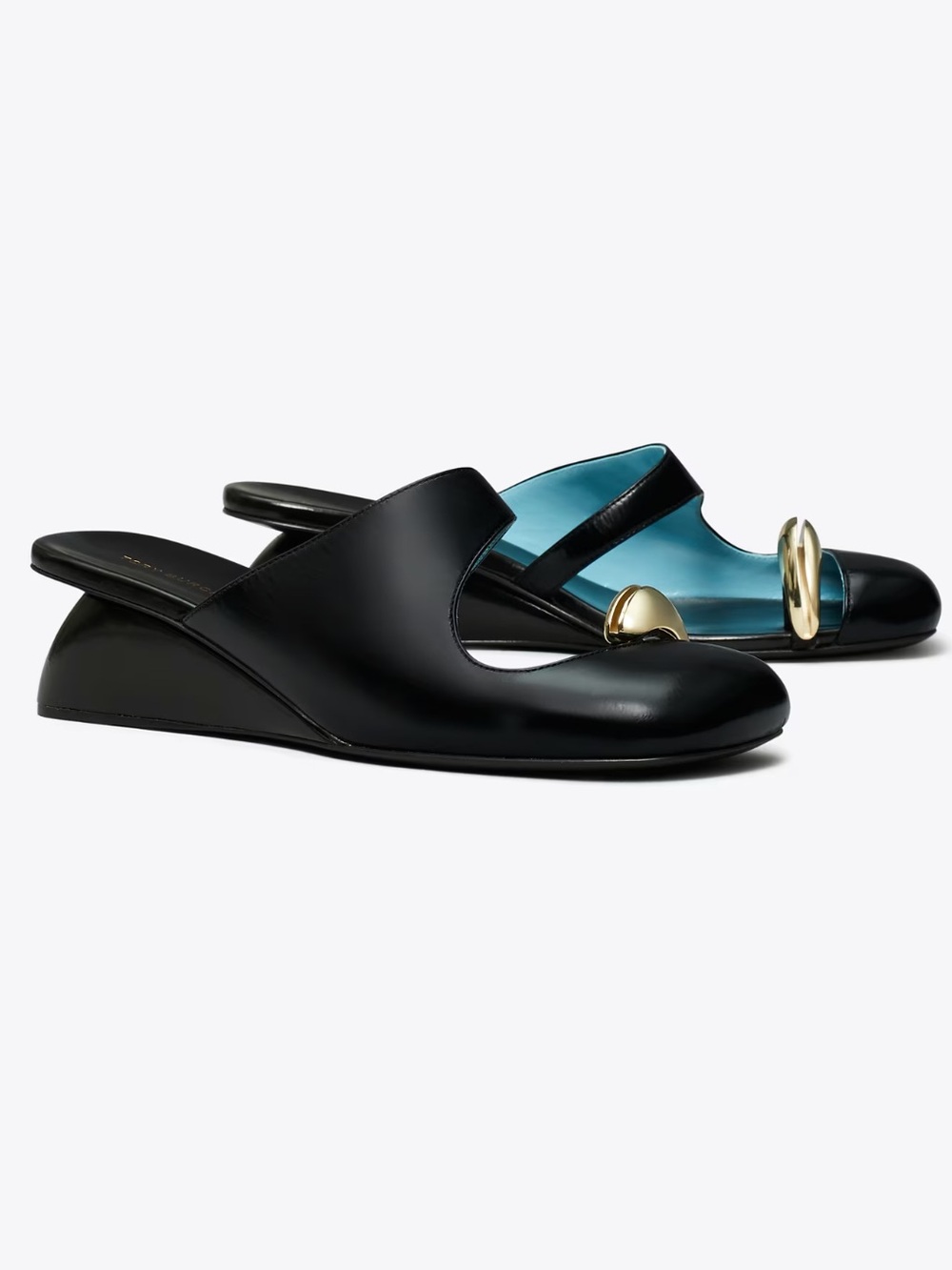 Tory Burch Pierced Mule Wedge with Box & Dust Bag